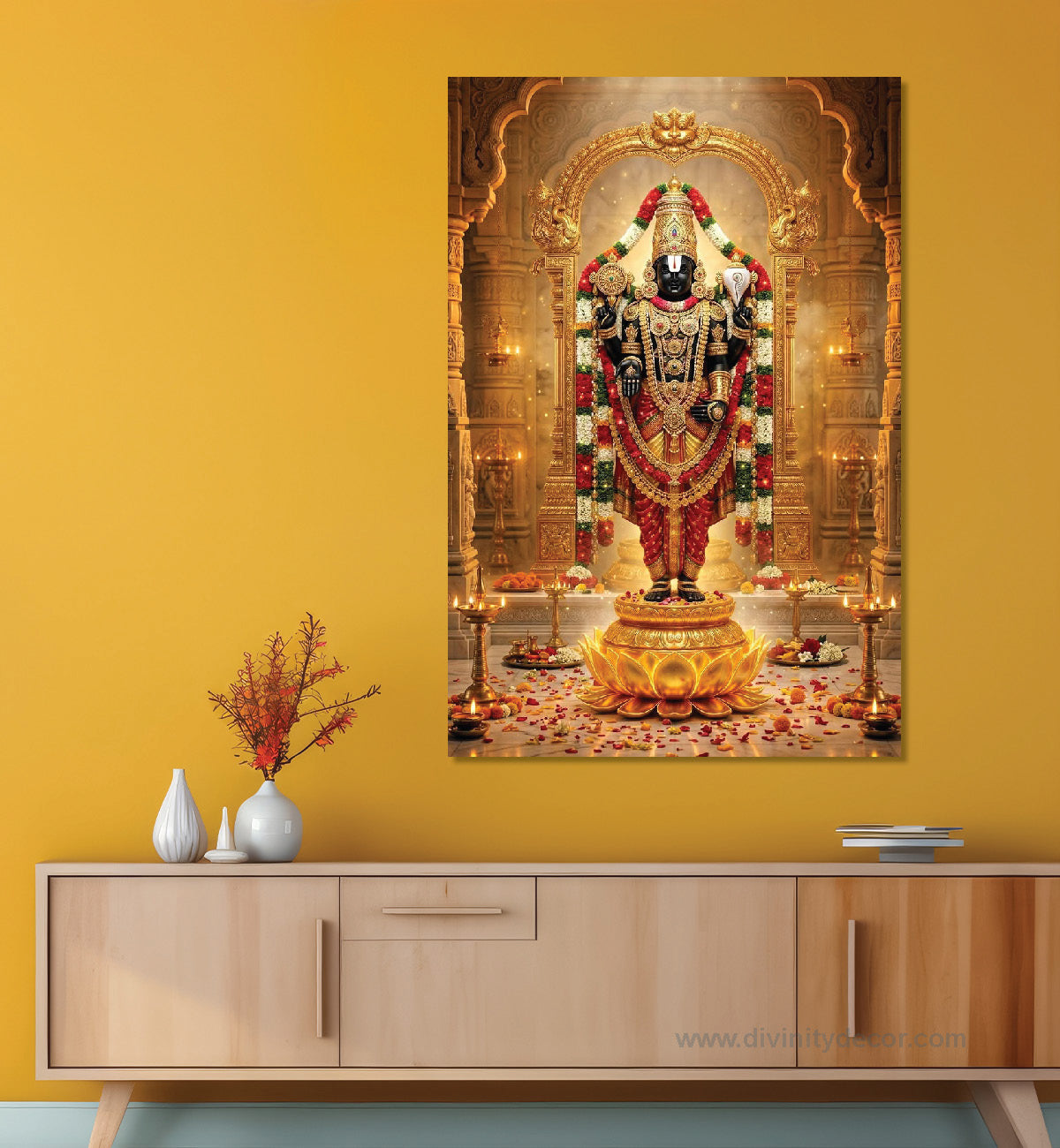 Lord Venkateswara Sacred Canvas Painting for Home 6