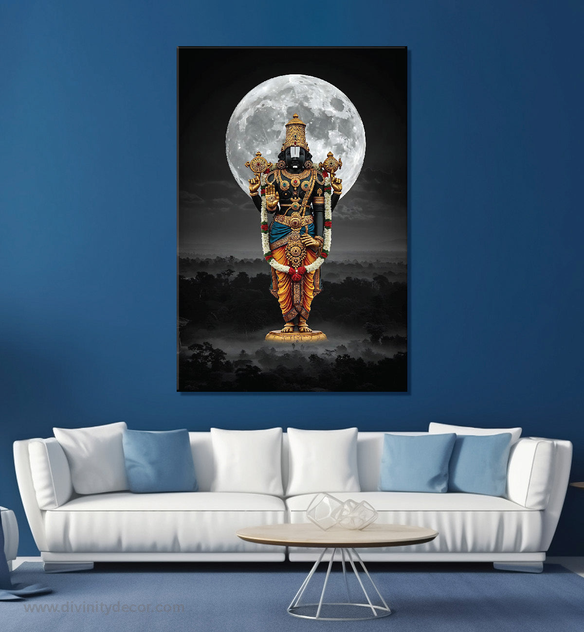 Tirupati Balaji Blessings Wall Art Canvas Print 7