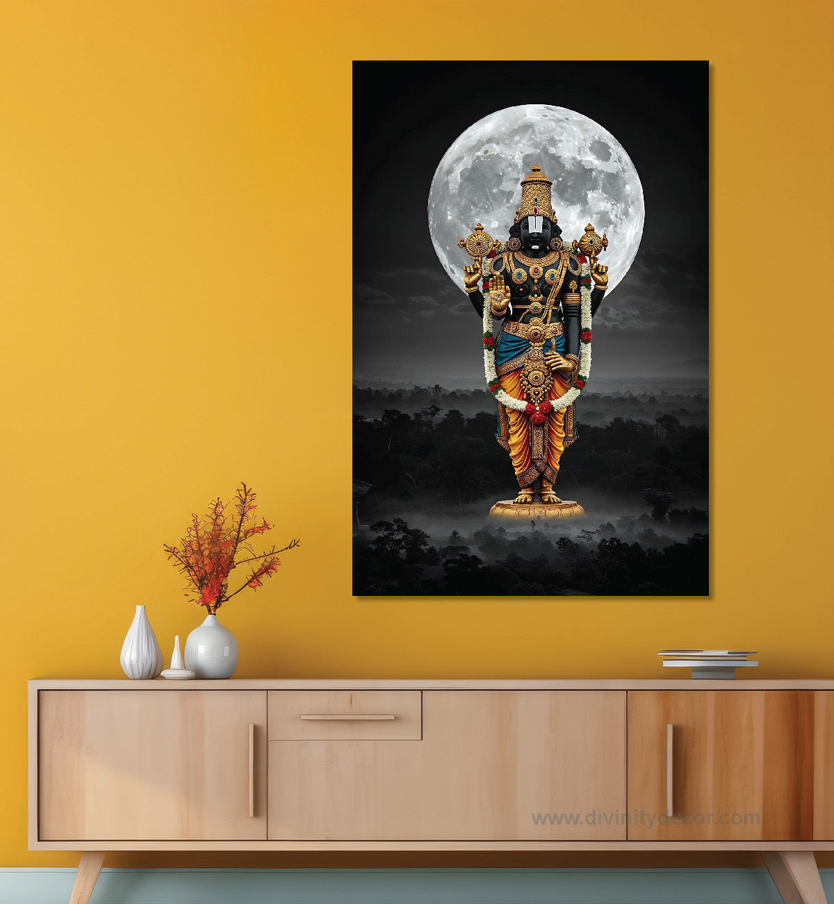 Tirupati Balaji Blessings Wall Art Canvas Print 7