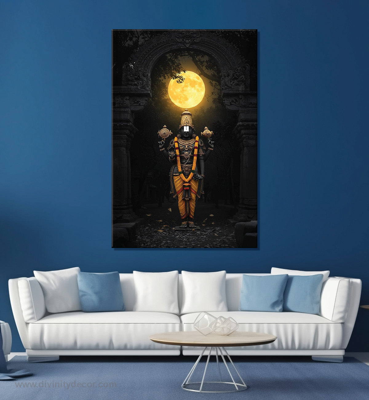Balaji Bhagwan Spiritual Canvas Wall Decor 8