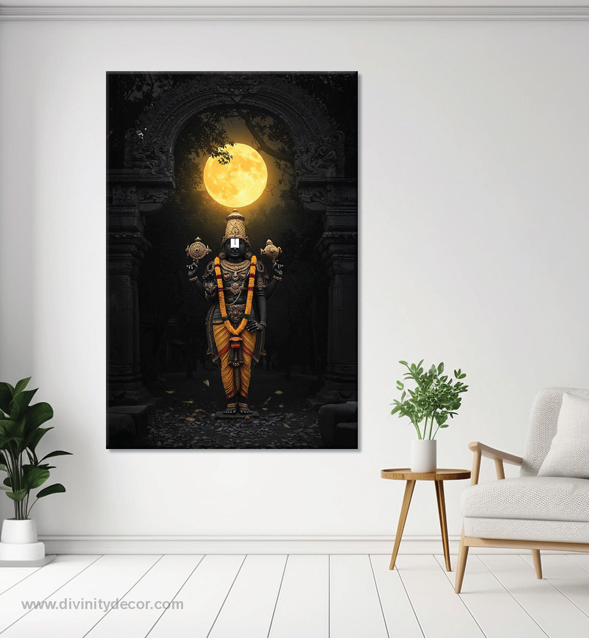 Balaji Bhagwan Spiritual Canvas Wall Decor 8