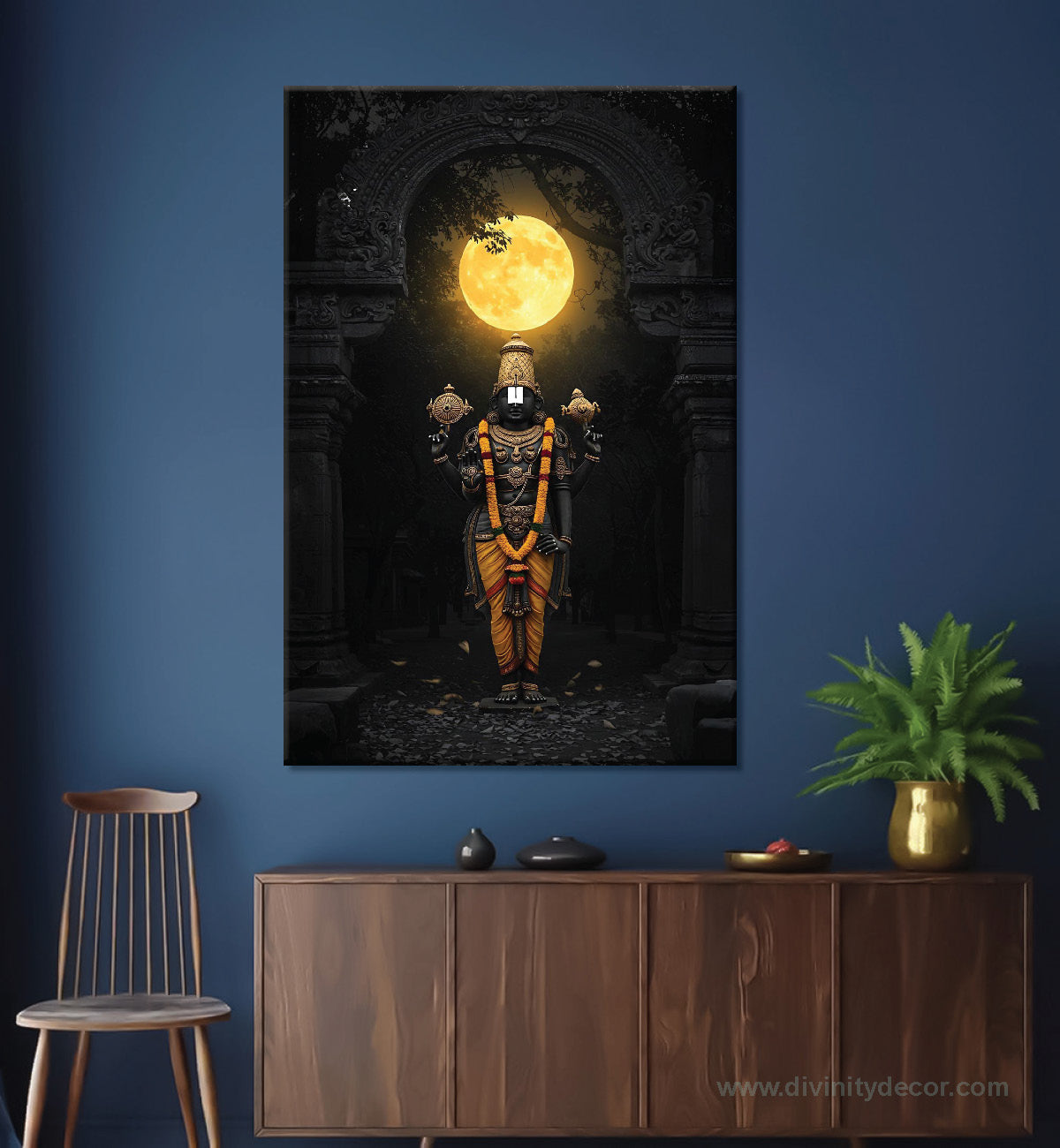 Balaji Bhagwan Spiritual Canvas Wall Decor 8