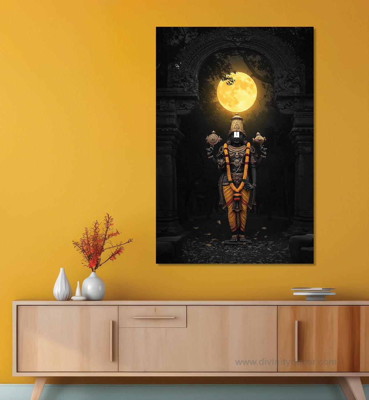 Balaji Bhagwan Spiritual Canvas Wall Decor 8