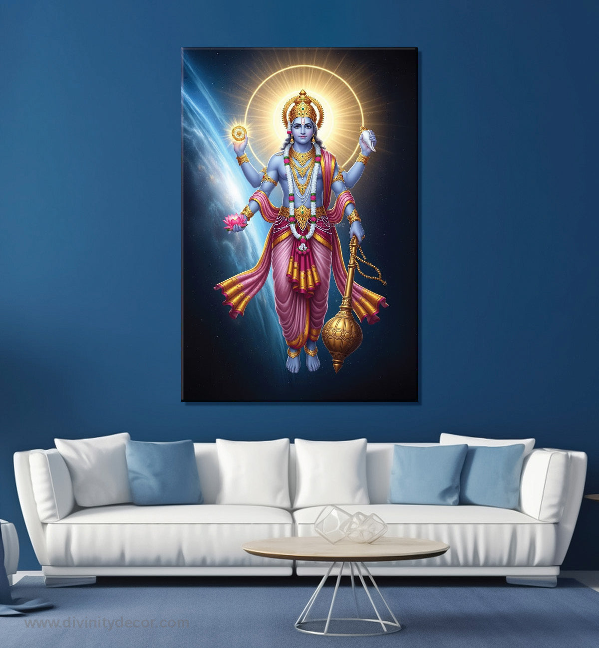 Lord Vishnu HD Canvas Wall Decor for Living Room 5