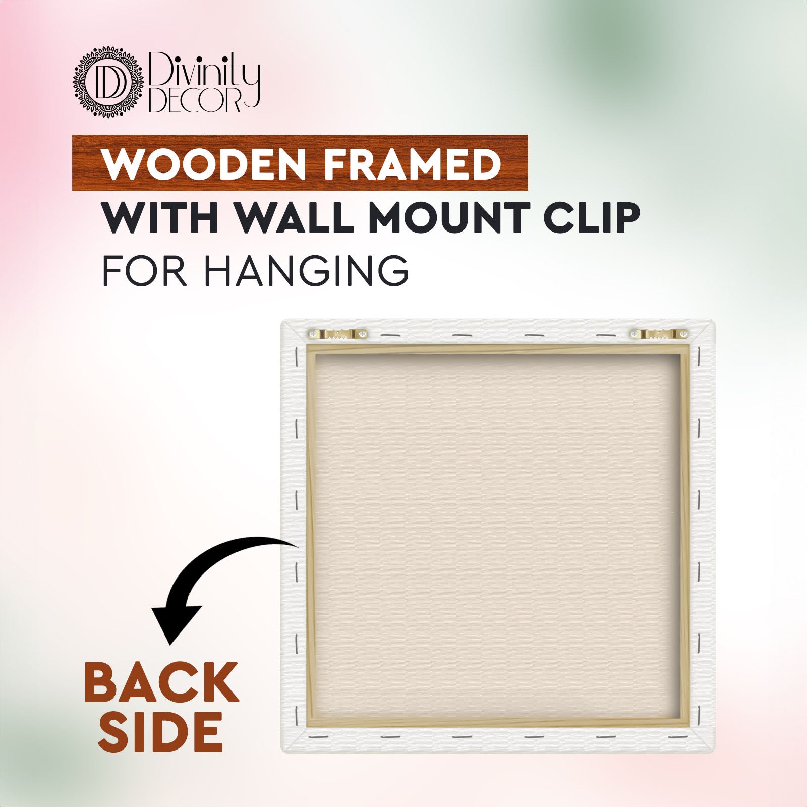 Black buddha with yellow chakra and dark background painting 24x24 inch Buddha-S-190